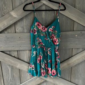 floral romper NWT